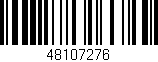 Código de barras (EAN, GTIN, SKU, ISBN): '48107276'