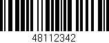 Código de barras (EAN, GTIN, SKU, ISBN): '48112342'