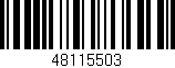 Código de barras (EAN, GTIN, SKU, ISBN): '48115503'
