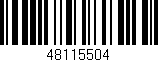 Código de barras (EAN, GTIN, SKU, ISBN): '48115504'