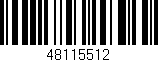 Código de barras (EAN, GTIN, SKU, ISBN): '48115512'