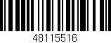 Código de barras (EAN, GTIN, SKU, ISBN): '48115516'