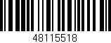 Código de barras (EAN, GTIN, SKU, ISBN): '48115518'