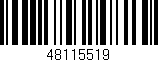 Código de barras (EAN, GTIN, SKU, ISBN): '48115519'
