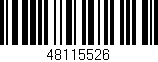 Código de barras (EAN, GTIN, SKU, ISBN): '48115526'