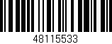 Código de barras (EAN, GTIN, SKU, ISBN): '48115533'