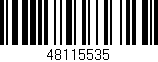 Código de barras (EAN, GTIN, SKU, ISBN): '48115535'