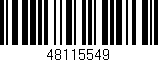 Código de barras (EAN, GTIN, SKU, ISBN): '48115549'