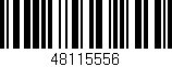 Código de barras (EAN, GTIN, SKU, ISBN): '48115556'