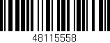 Código de barras (EAN, GTIN, SKU, ISBN): '48115558'