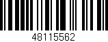 Código de barras (EAN, GTIN, SKU, ISBN): '48115562'