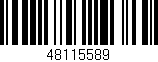 Código de barras (EAN, GTIN, SKU, ISBN): '48115589'