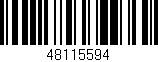 Código de barras (EAN, GTIN, SKU, ISBN): '48115594'