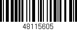 Código de barras (EAN, GTIN, SKU, ISBN): '48115605'