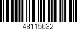 Código de barras (EAN, GTIN, SKU, ISBN): '48115632'