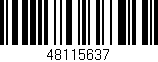 Código de barras (EAN, GTIN, SKU, ISBN): '48115637'