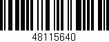 Código de barras (EAN, GTIN, SKU, ISBN): '48115640'
