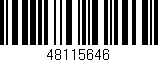 Código de barras (EAN, GTIN, SKU, ISBN): '48115646'