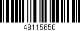 Código de barras (EAN, GTIN, SKU, ISBN): '48115650'