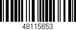 Código de barras (EAN, GTIN, SKU, ISBN): '48115653'