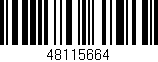 Código de barras (EAN, GTIN, SKU, ISBN): '48115664'