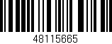Código de barras (EAN, GTIN, SKU, ISBN): '48115665'