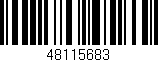 Código de barras (EAN, GTIN, SKU, ISBN): '48115683'