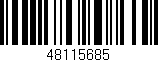 Código de barras (EAN, GTIN, SKU, ISBN): '48115685'