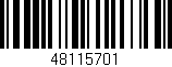 Código de barras (EAN, GTIN, SKU, ISBN): '48115701'