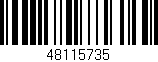 Código de barras (EAN, GTIN, SKU, ISBN): '48115735'