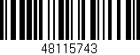 Código de barras (EAN, GTIN, SKU, ISBN): '48115743'