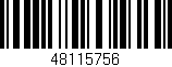 Código de barras (EAN, GTIN, SKU, ISBN): '48115756'