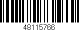 Código de barras (EAN, GTIN, SKU, ISBN): '48115766'