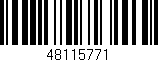 Código de barras (EAN, GTIN, SKU, ISBN): '48115771'