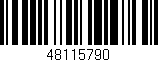 Código de barras (EAN, GTIN, SKU, ISBN): '48115790'