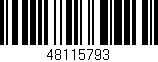 Código de barras (EAN, GTIN, SKU, ISBN): '48115793'