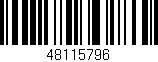 Código de barras (EAN, GTIN, SKU, ISBN): '48115796'
