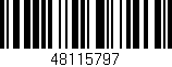 Código de barras (EAN, GTIN, SKU, ISBN): '48115797'
