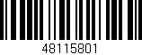 Código de barras (EAN, GTIN, SKU, ISBN): '48115801'