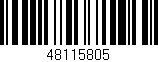 Código de barras (EAN, GTIN, SKU, ISBN): '48115805'