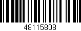 Código de barras (EAN, GTIN, SKU, ISBN): '48115808'