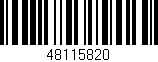 Código de barras (EAN, GTIN, SKU, ISBN): '48115820'
