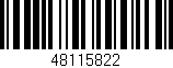 Código de barras (EAN, GTIN, SKU, ISBN): '48115822'
