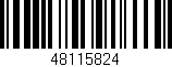 Código de barras (EAN, GTIN, SKU, ISBN): '48115824'