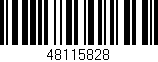 Código de barras (EAN, GTIN, SKU, ISBN): '48115828'