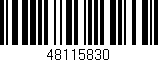 Código de barras (EAN, GTIN, SKU, ISBN): '48115830'