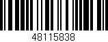Código de barras (EAN, GTIN, SKU, ISBN): '48115838'