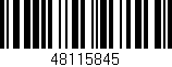 Código de barras (EAN, GTIN, SKU, ISBN): '48115845'