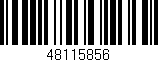 Código de barras (EAN, GTIN, SKU, ISBN): '48115856'