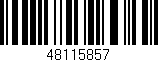 Código de barras (EAN, GTIN, SKU, ISBN): '48115857'